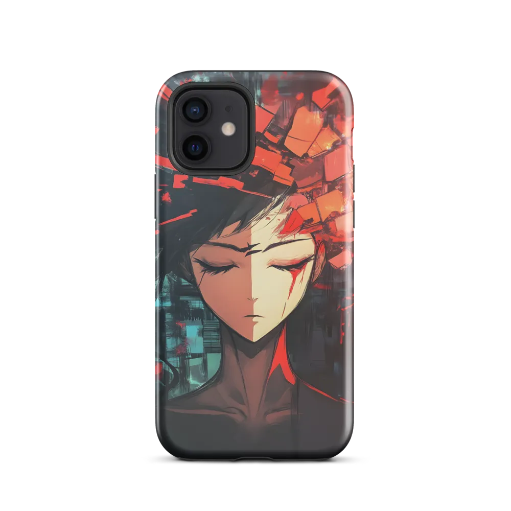 Fragmented Mind: The Silent Struggle | Phone Case |  12 | Tough Case | Glossy