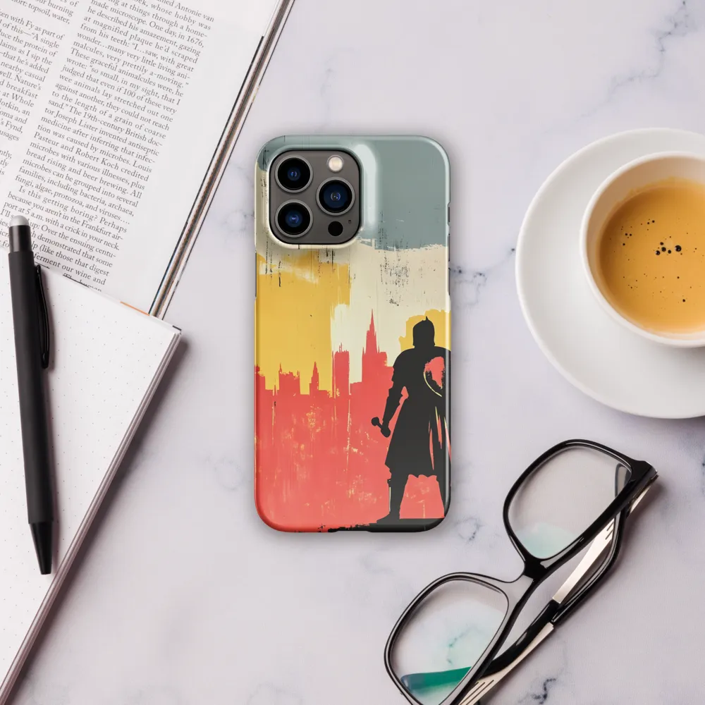 Hero in the Urban Dawn | Phone Case |  14 Pro Max | Snap Case | Glossy