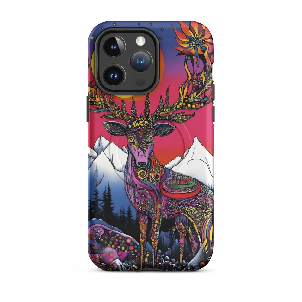 Mystical Majesty of the Psychedelic Deer | Phone Case |  14 Pro Max | MagSafe® Tough Case | Matte