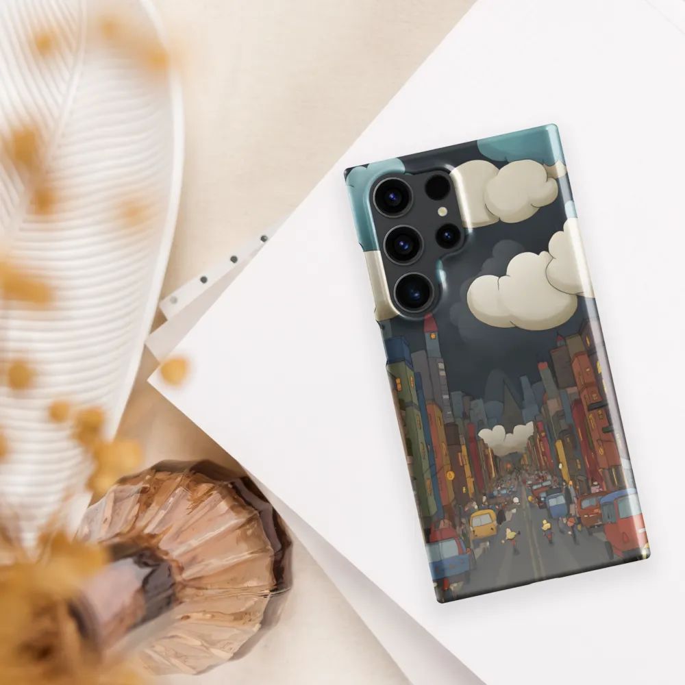 Urban Symphony: A City Awakens at Dusk | Phone Case |  S23 Ultra | Snap Case | Glossy