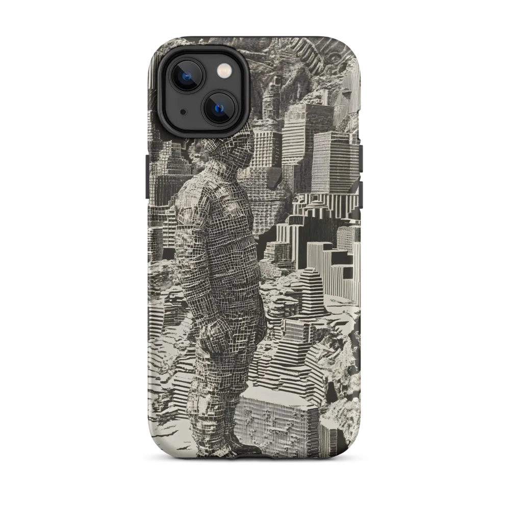 Contemplation in an Abstract Landscape | Phone Case |  14 Plus | Tough Case | Matte