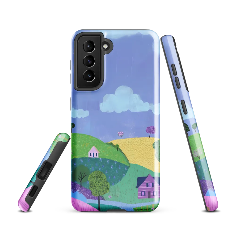 Whimsical Hills and Quaint Homes | Phone Case |  S21 | Tough Case | Glossy