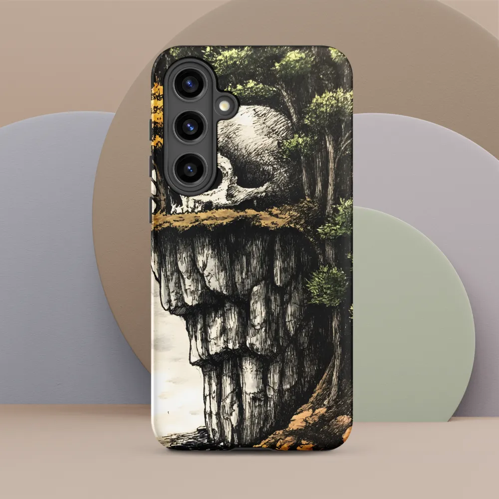 The Whispering Skull: A Surreal Encounter with Nature | Phone Case |  S24 Plus | Tough Case | Matte