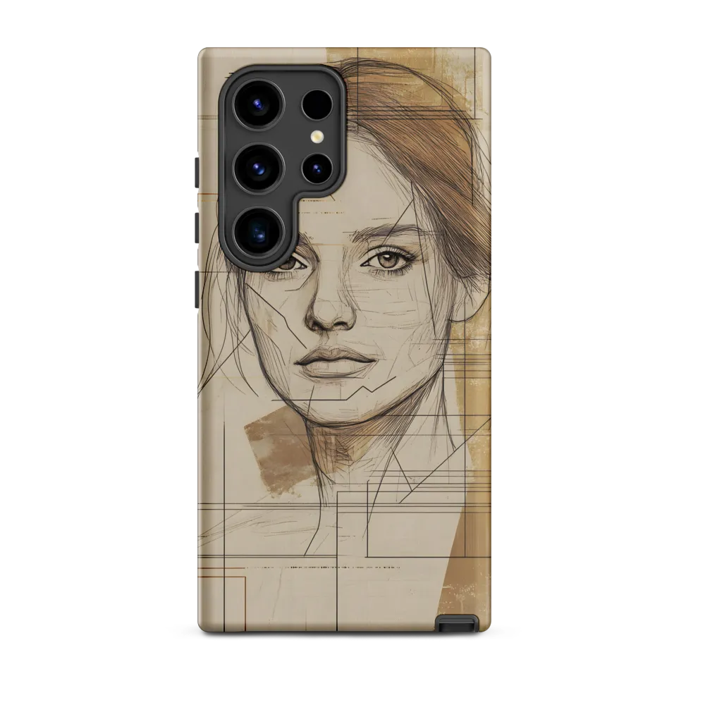 Geometric Elegance: A Modern Portrait