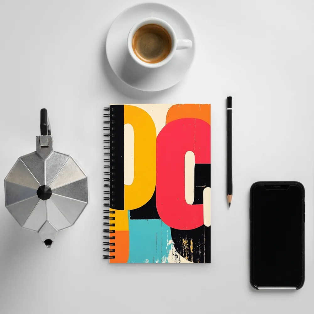 Colorful Curves: Numbers in Harmony | Spiral Notebook