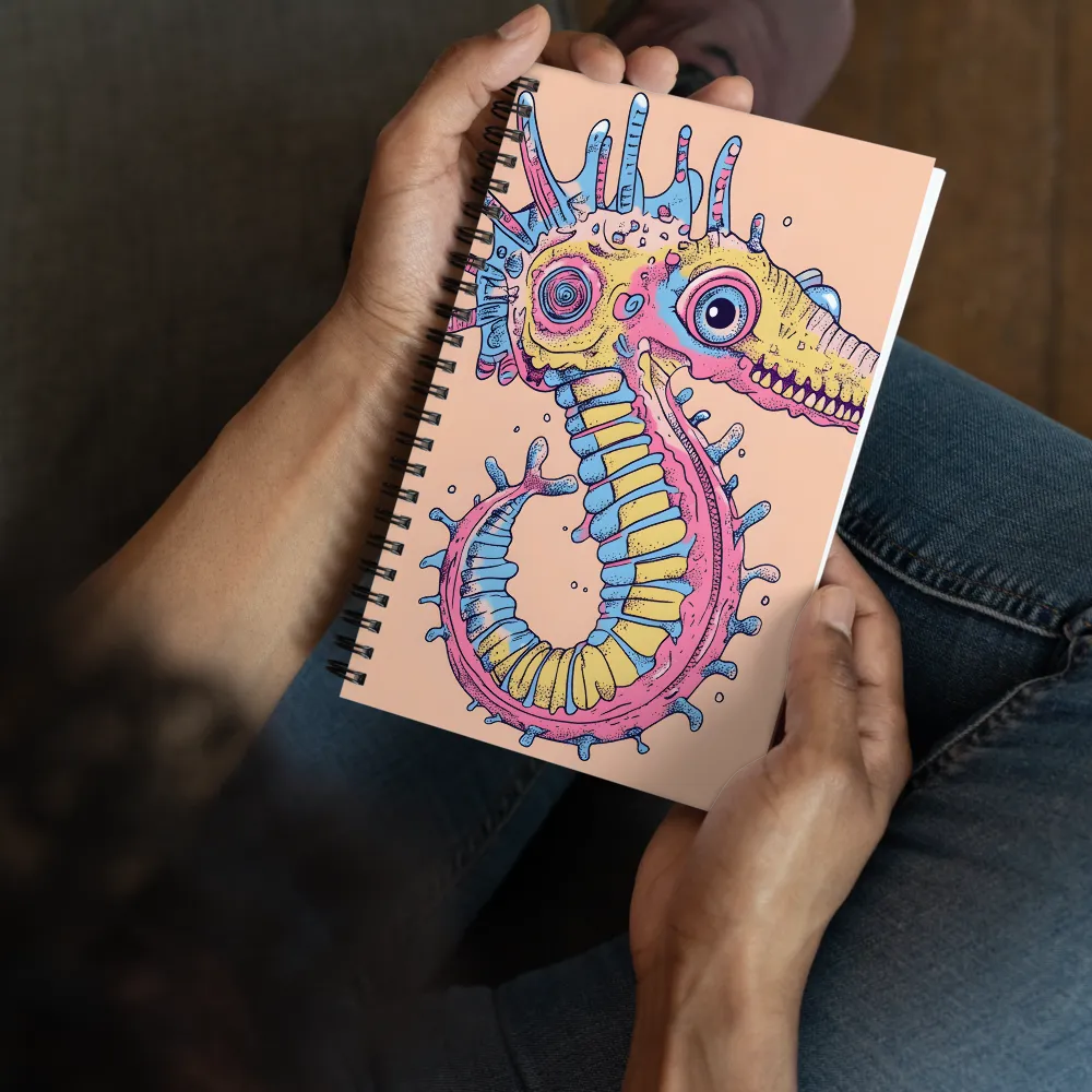 Whimsical Sea Dragon: An Intricate Fantasy | Spiral Notebook