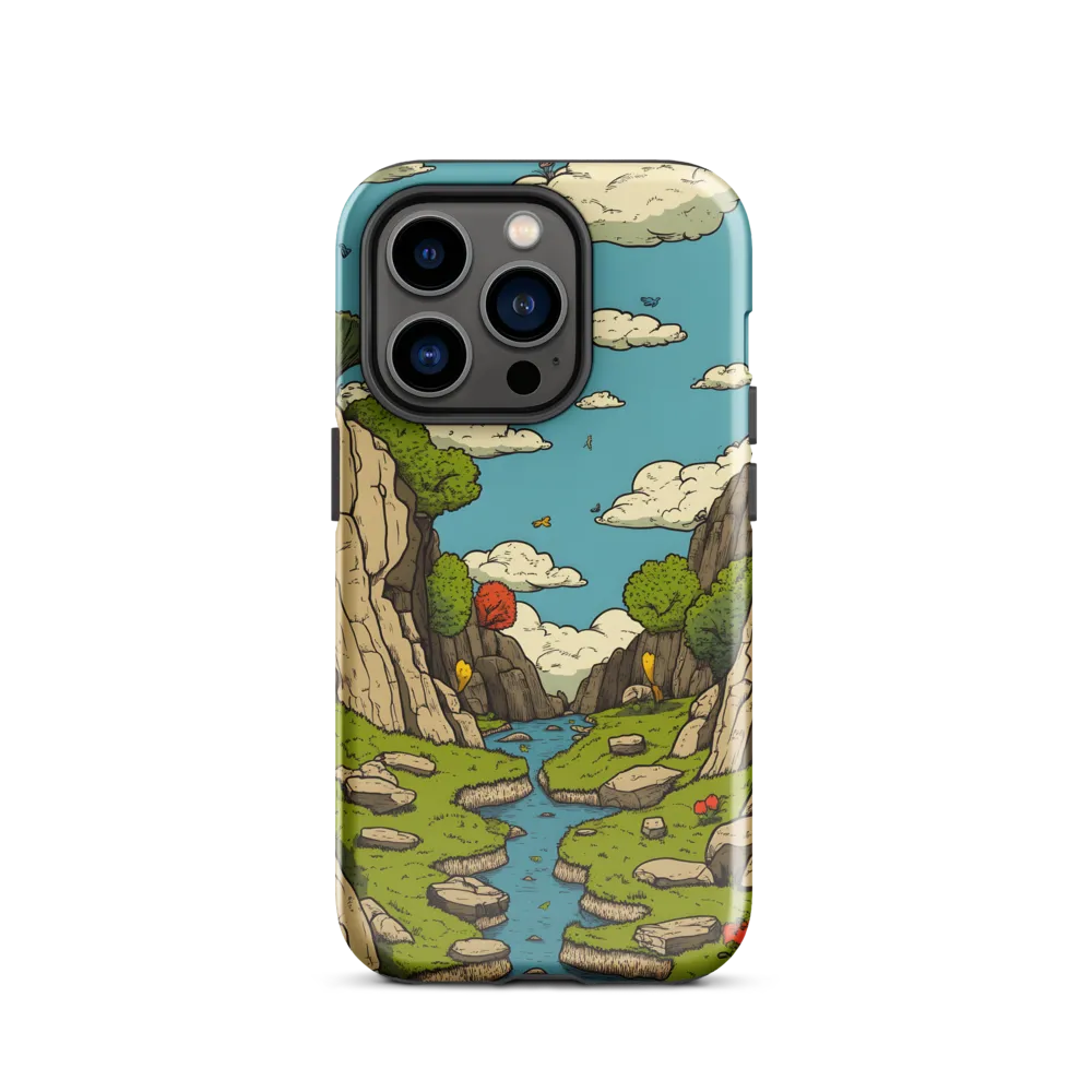 Whimsical Serenity: A Canyon Landscape