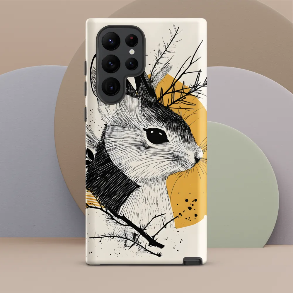 Ethereal Rabbit: A Study in Line Art