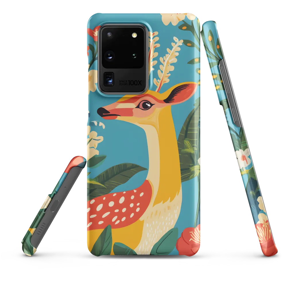 Serene Majesty: A Vibrant Deer Amidst Flora