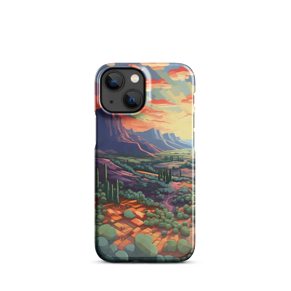 Desert Serenity at Dusk | Phone Case |  13 Mini | Snap Case | Glossy