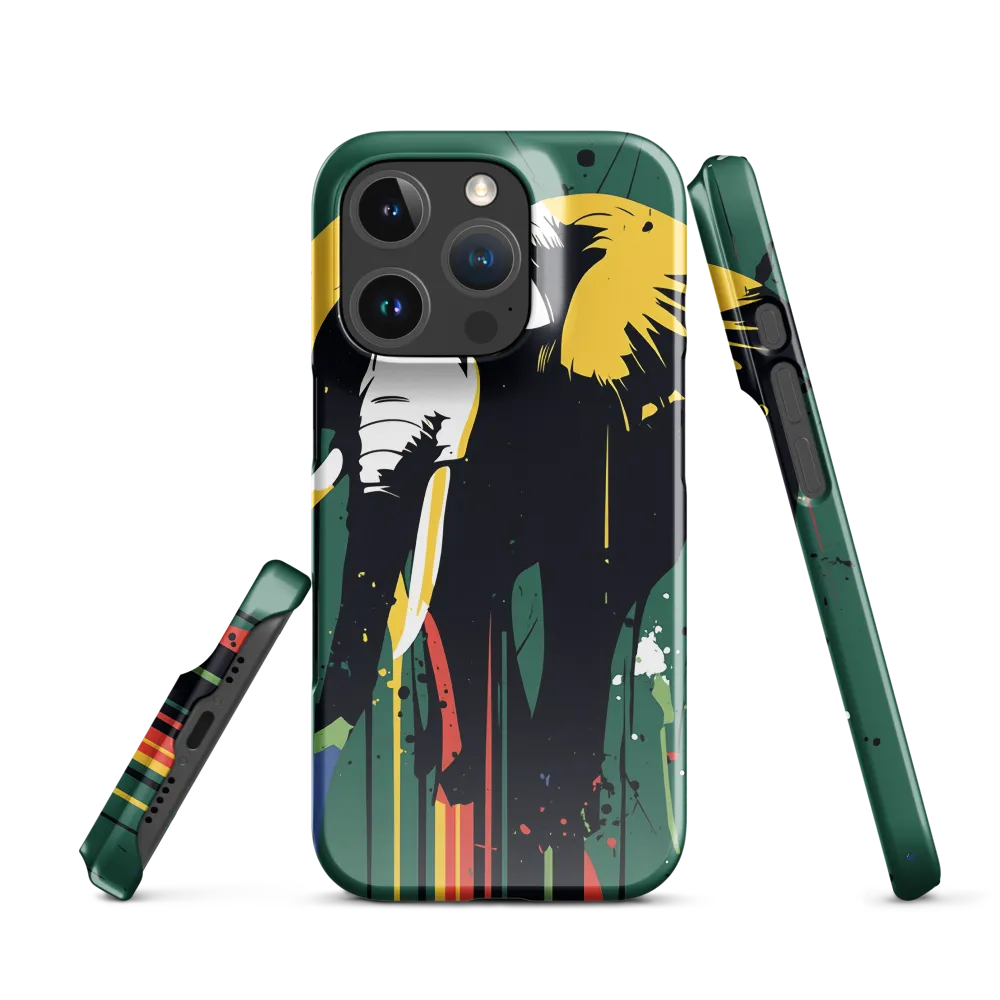 Majestic Minimalism: The Colorful Elephant