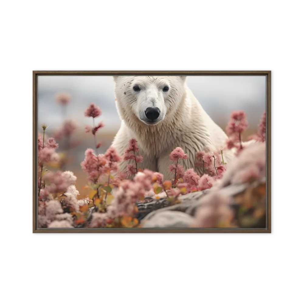 Curiosity Among Blooms: The Polar Bear