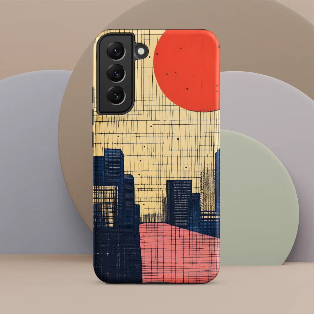Urban Echoes: A Minimalist Cityscape
