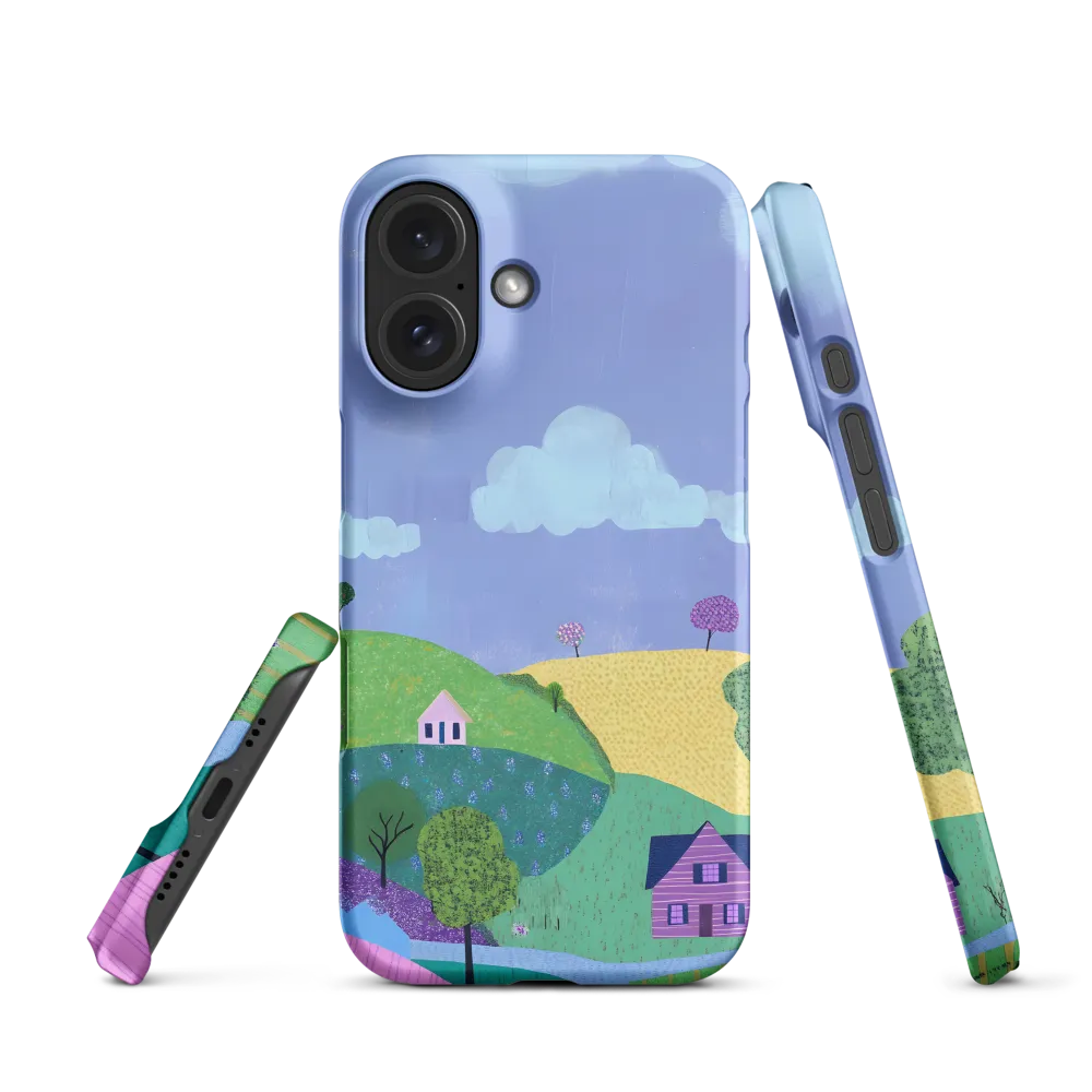 Whimsical Hills and Quaint Homes | Phone Case |  16 | Snap Case | Matte