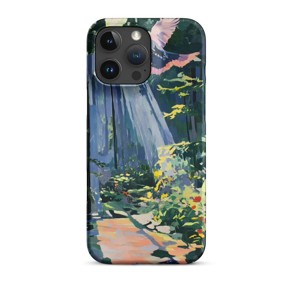 Flight of Light: A Serene Forest | Phone Case |  16 Pro Max | Snap Case | Matte