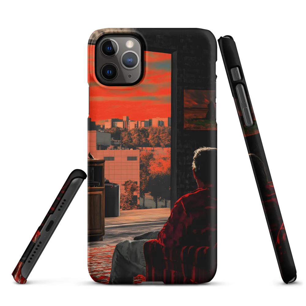 Gaze into the Ember Horizon | Phone Case |  11 Pro Max | Snap Case | Matte