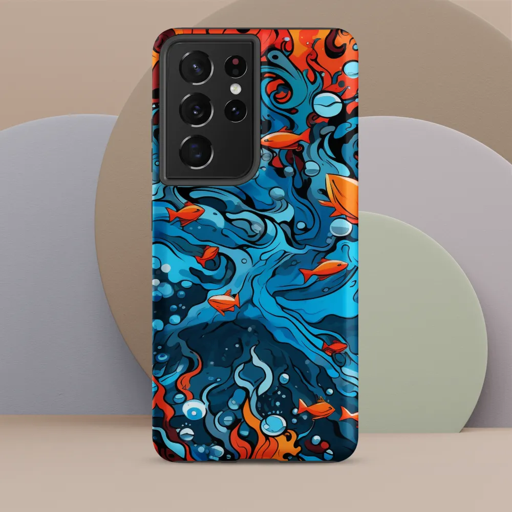 Fluid Harmony: Ocean and Flames