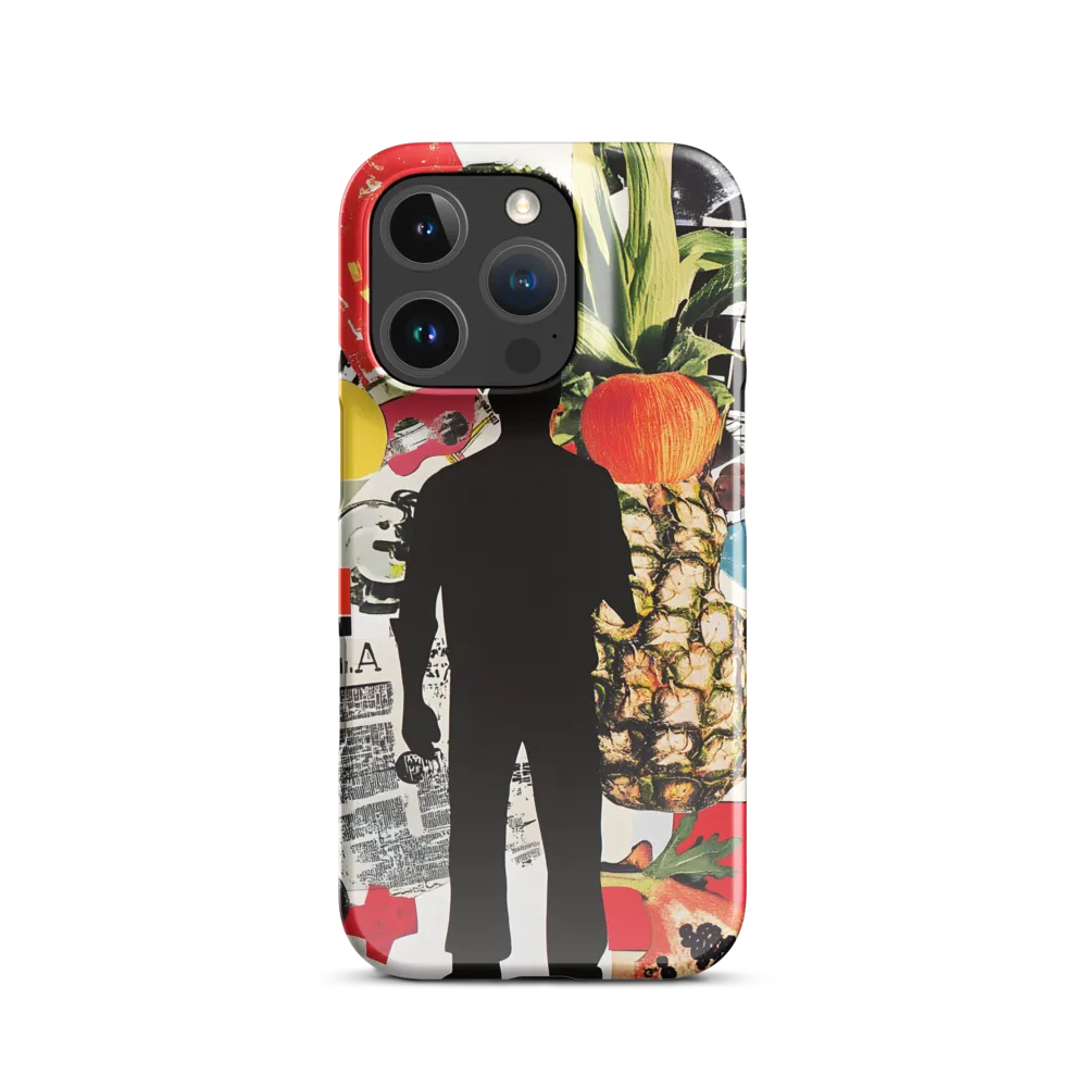 Silhouette with Pineapple Collage