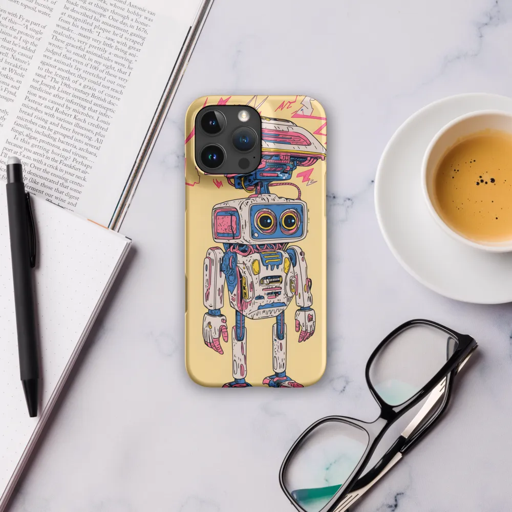Whimsical Robot Delight | Phone Case |  16 Pro Max | Snap Case | Matte