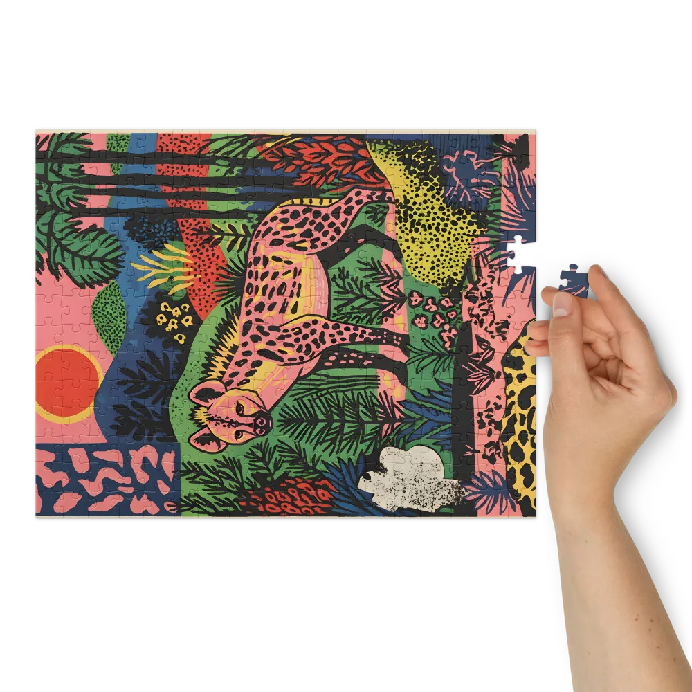 Tropical Hyena 
 Jigsaw Puzzle in Tin Box