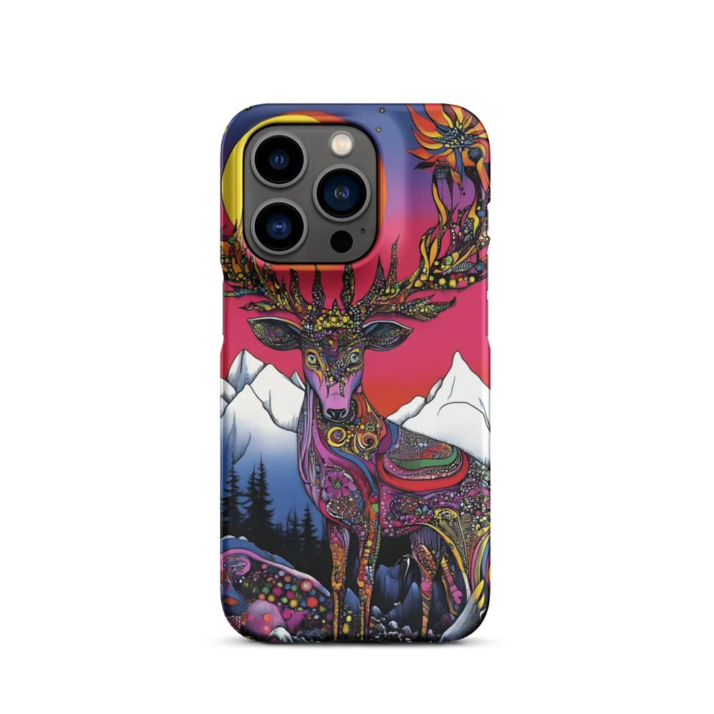 Mystical Majesty of the Psychedelic Deer | Phone Case |  14 Pro | Snap Case | Matte