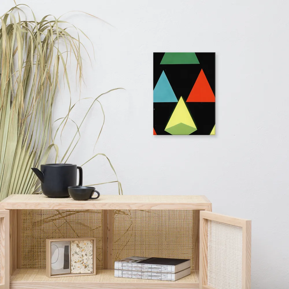 Geometric Harmony in Color | Canvas | 12″×16″
