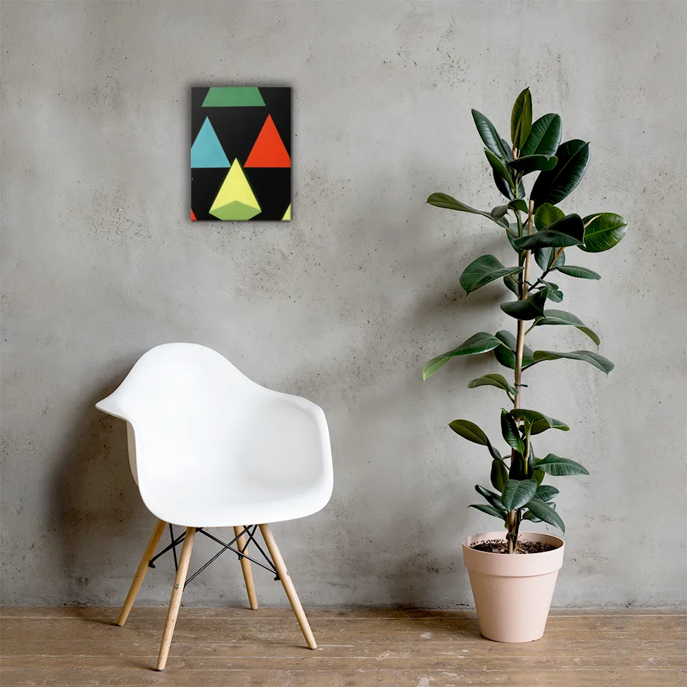 Geometric Harmony in Color | Canvas | 12″×16″