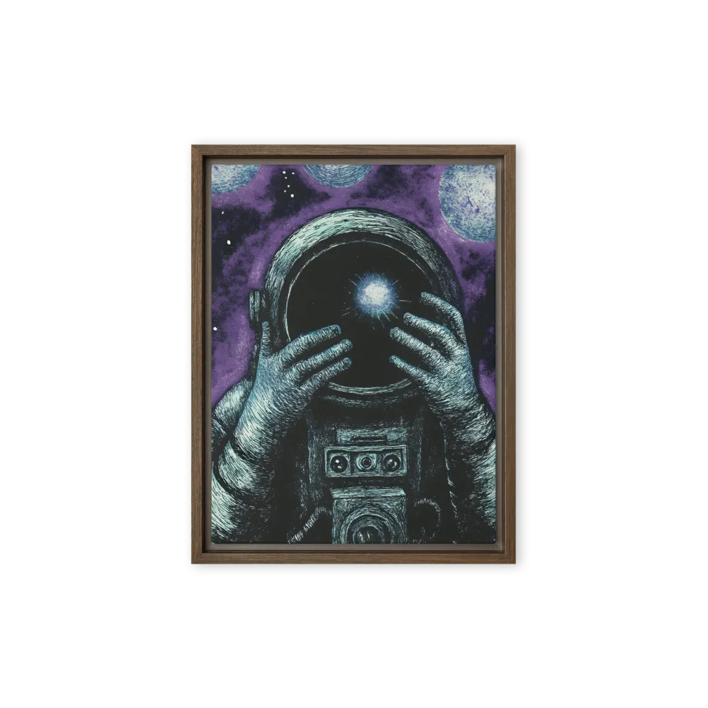 Beyond the Stars | Canvas with Brown Frame | 9″×12″