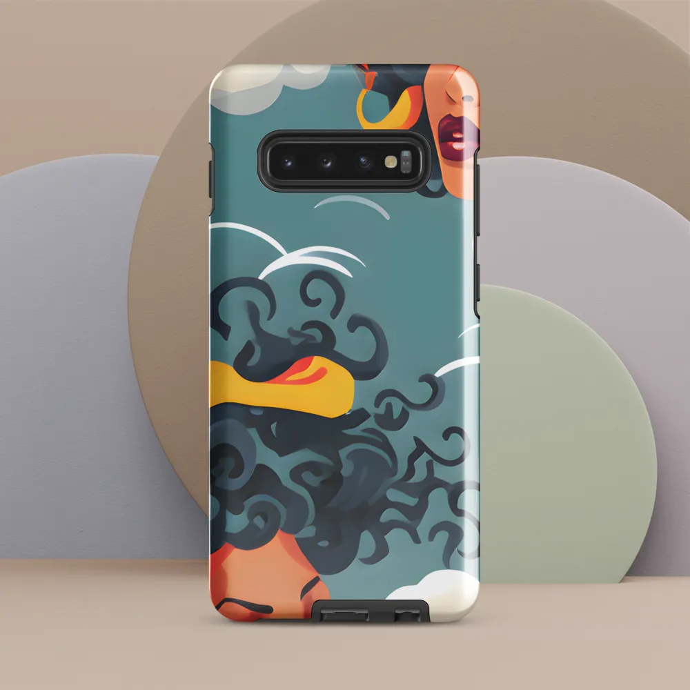 Dreamscapes of Elegance: A Vibrant Exploration of Clouds and Emotion | Phone Case |  S10 Plus | Tough Case | Glossy