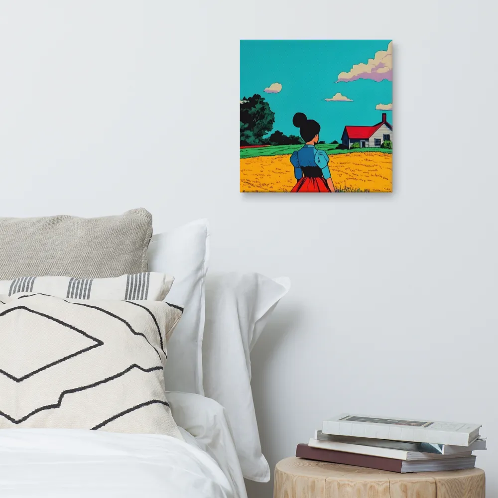 Whispers of a Sunlit Meadow | Canvas | 16″×16″