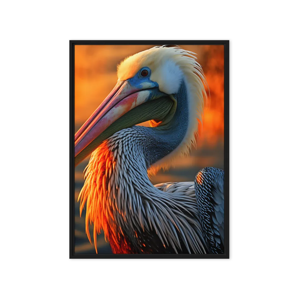 Elegance of the Pelican at Sunset