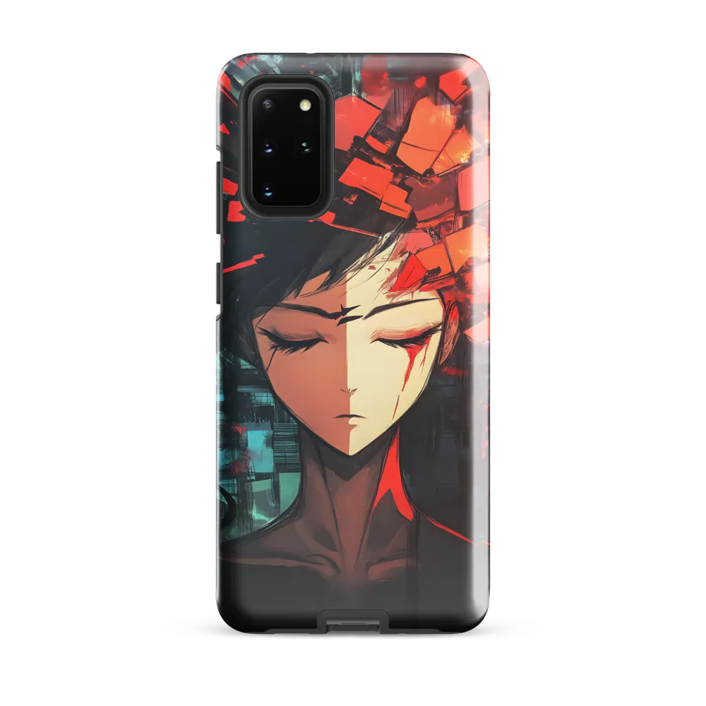 Fragmented Mind: The Silent Struggle | Phone Case |  S20 Plus | Tough Case | Glossy