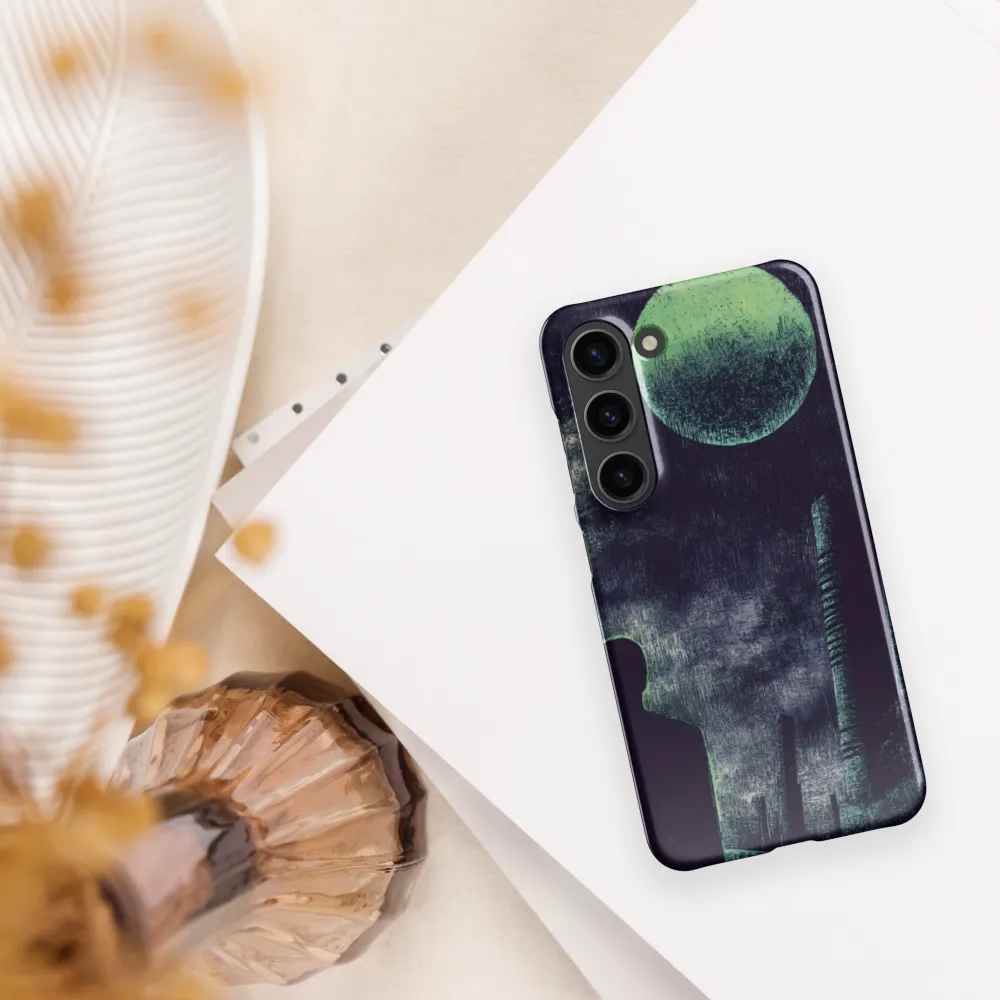 Lunar Solitude | Phone Case |  S23 | Snap Case | Glossy