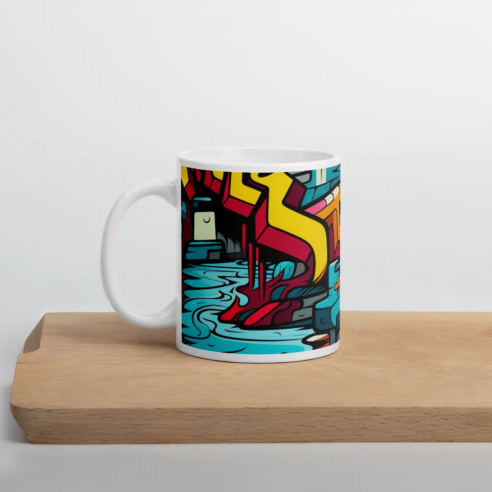 Urban Flow: A Graffiti Odyssey | Mug with White inside | 11 oz