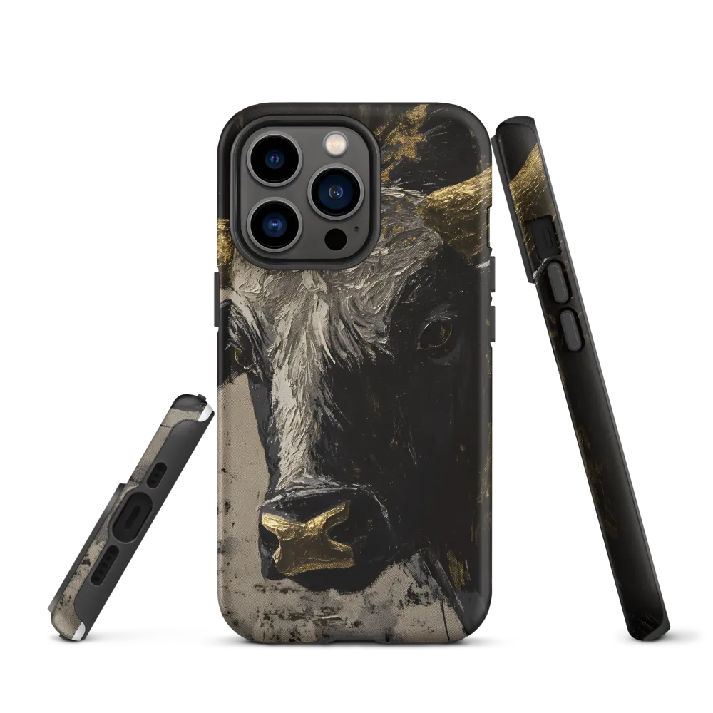 Majestic Bull: The Power in Black and Gold