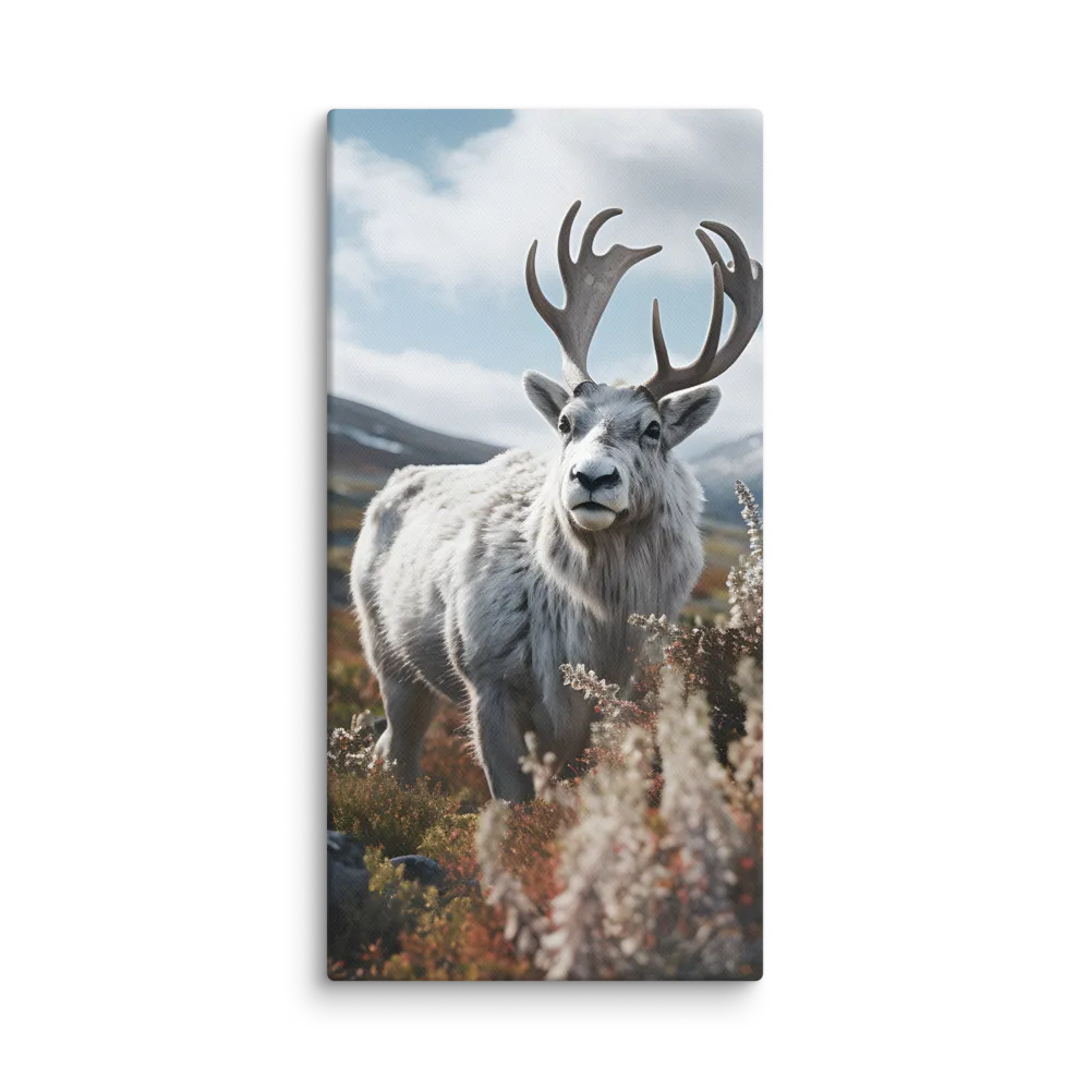 Majestic Harmony: The Reindeer in Nature | Canvas | 10″×20″