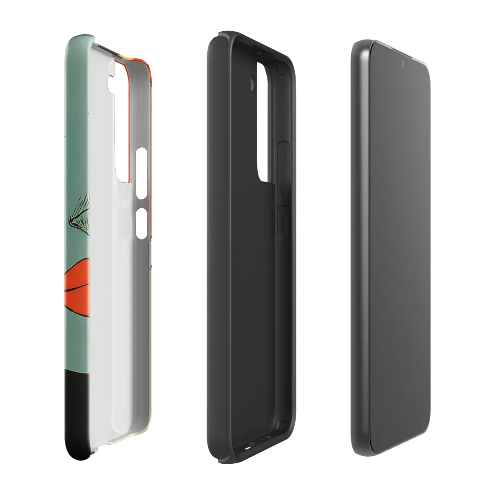 Vivid Expressions: A Portrait in Blue | Phone Case |  S22 Plus | Tough Case | Glossy