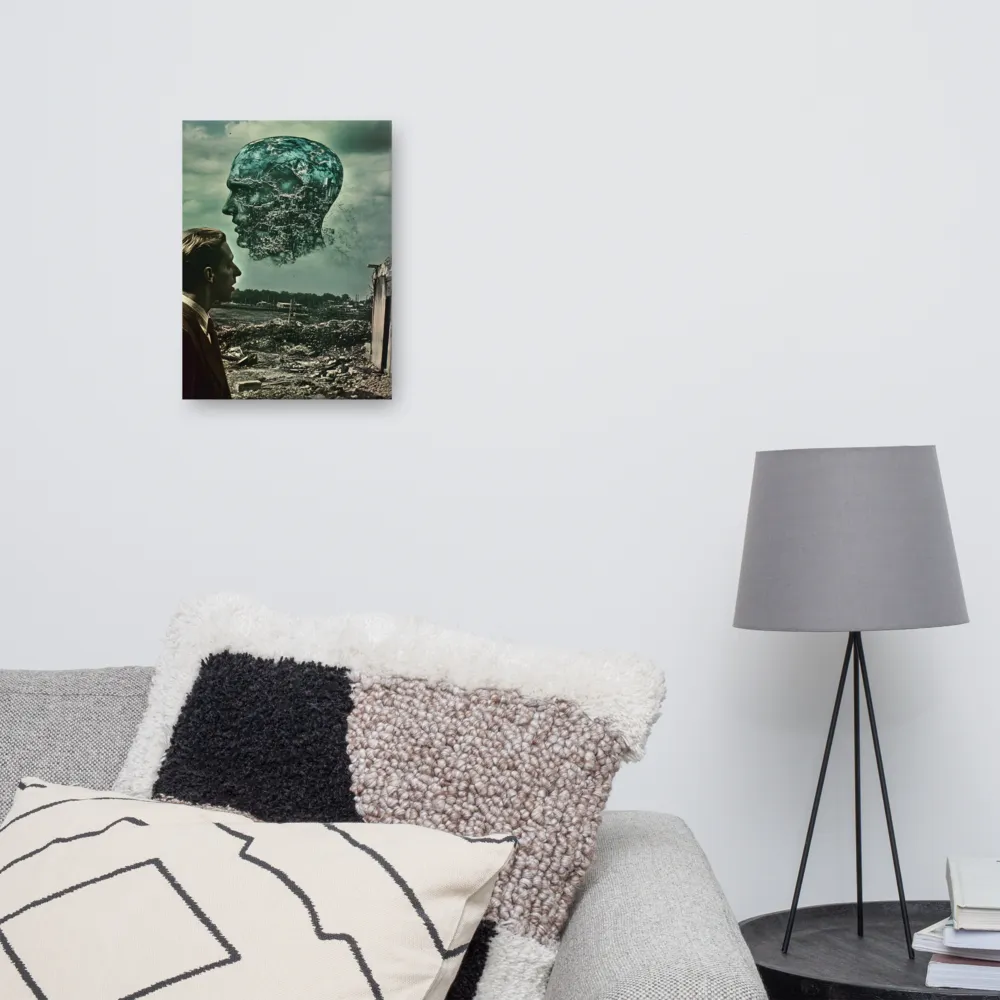 Ethereal Reflections: Identity in a Fragmented World | Canvas | 12″×16″