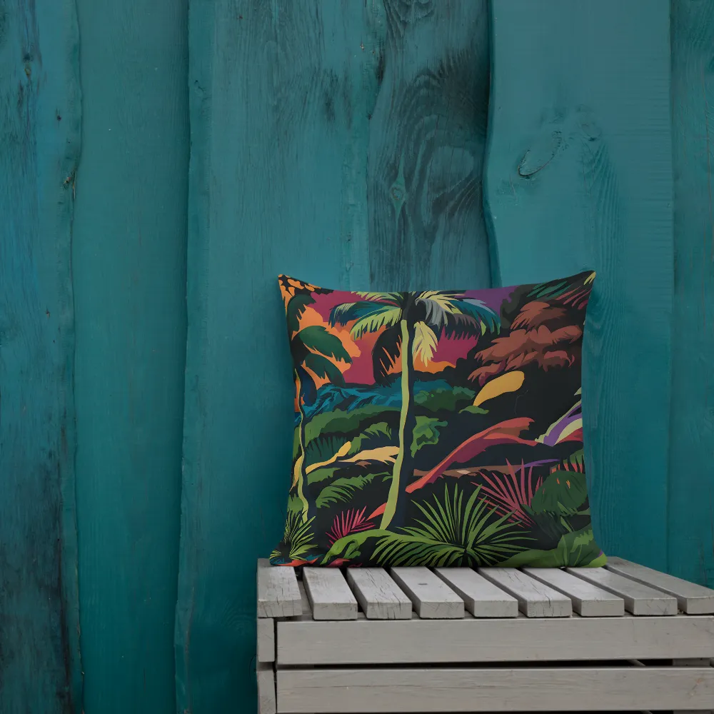 Tropical Sunset Escape | Pillow | 18″×18″