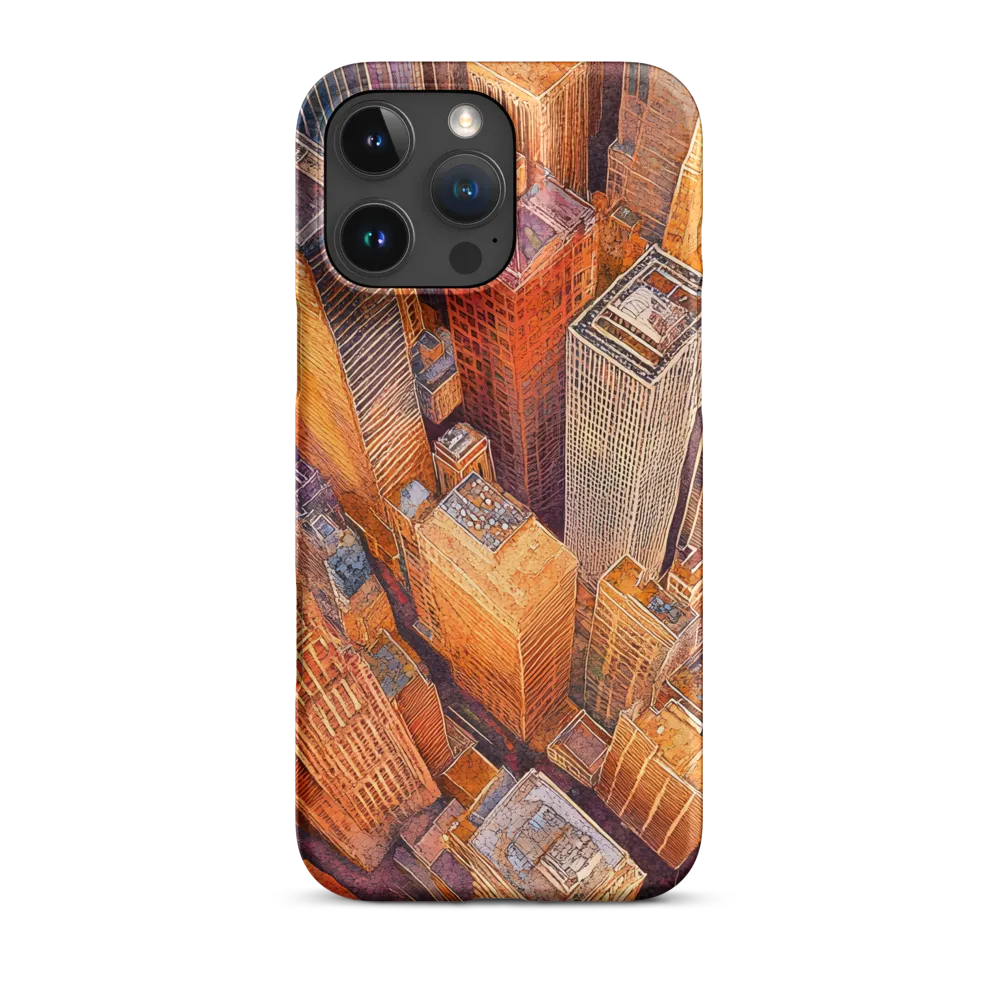 Urban Symphony in Orange and Purple