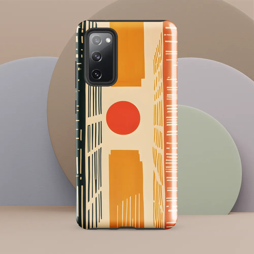 Urban Harmony: A Geometric Sunrise