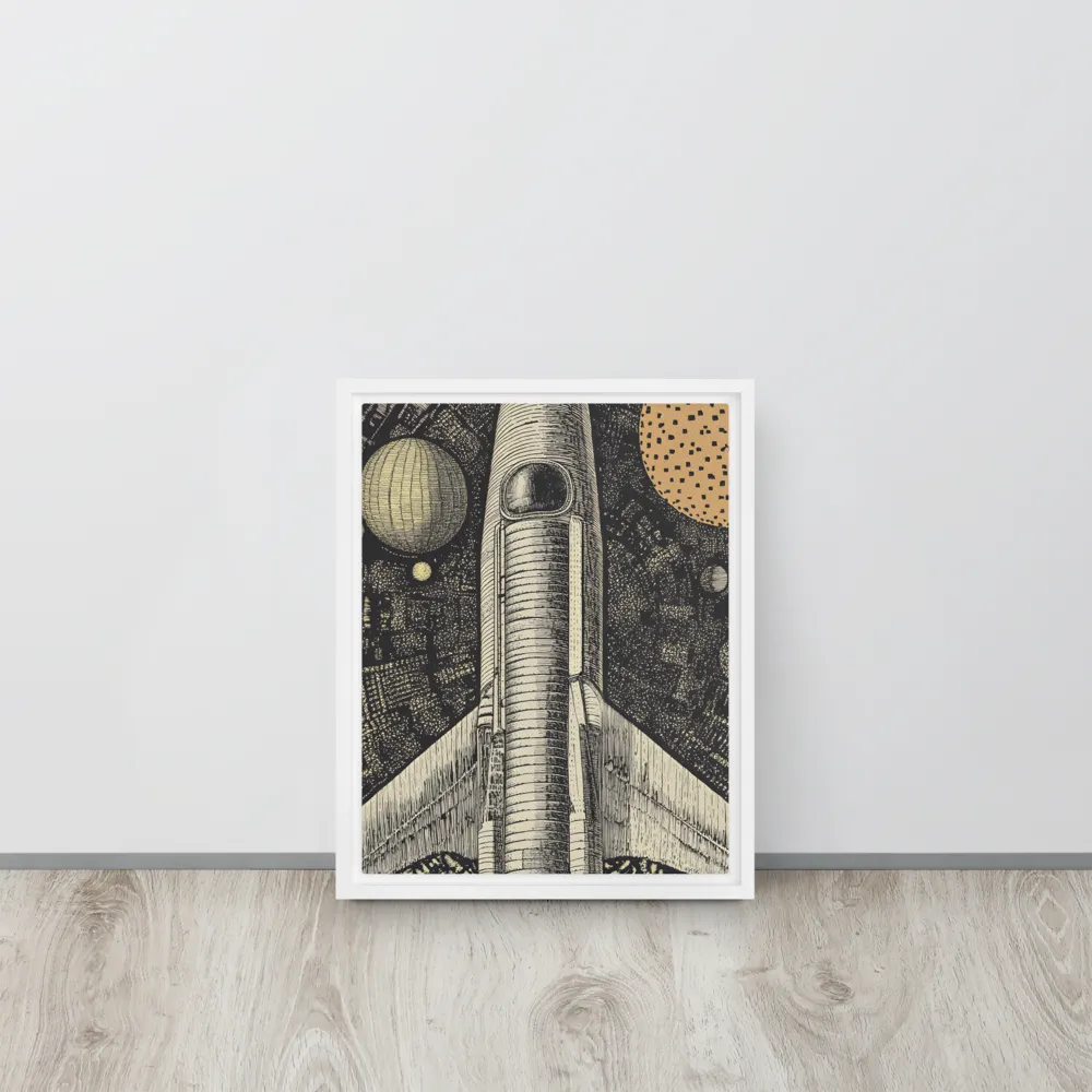 Voyage to the Unknown | Canvas with White Frame | 11″×14″
