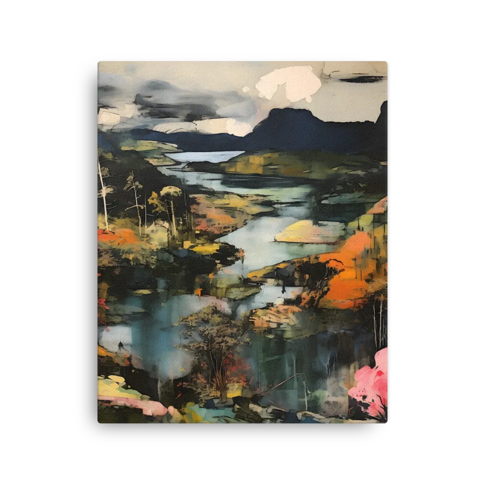 Harmony of Nature: An Abstract Journey | Thin Canvas | 16″×20″