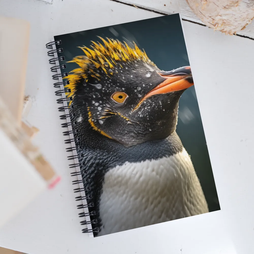 Silent Majesty: A Portrait of the Penguin | Spiral Notebook