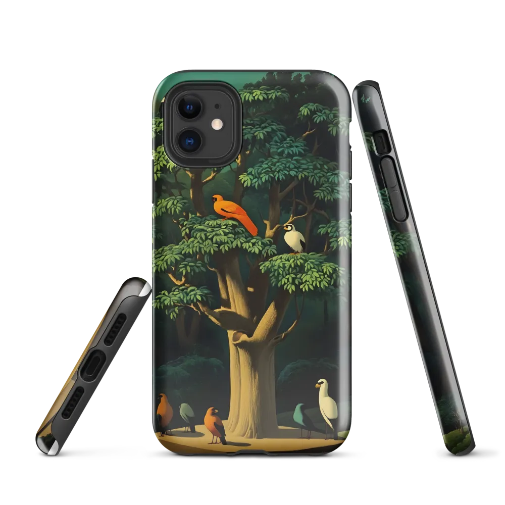 Harmony in Color: A Surreal Bird Symphony