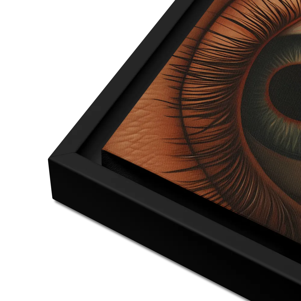 The Gaze of Anatomy | Canvas with Black Frame | 12″×12″