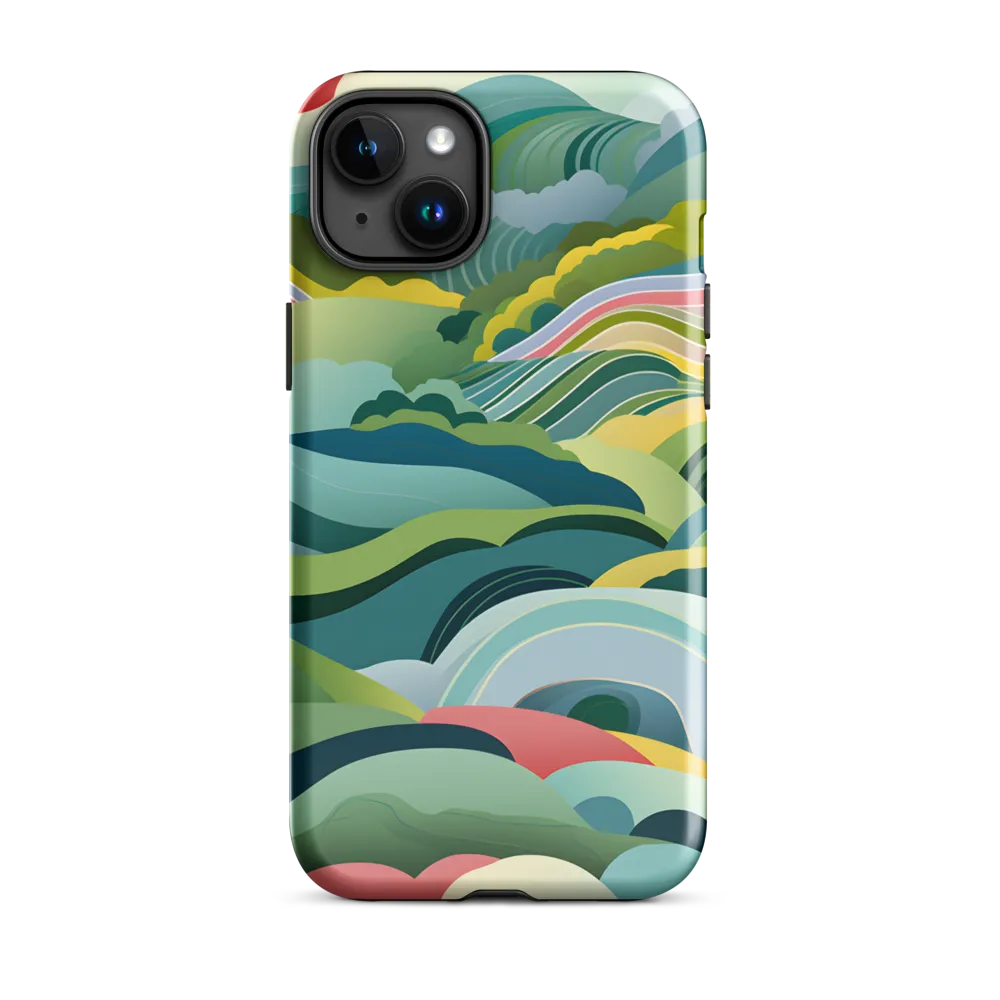 Waves of Serenity | Phone Case |  15 Plus | Tough Case | Glossy