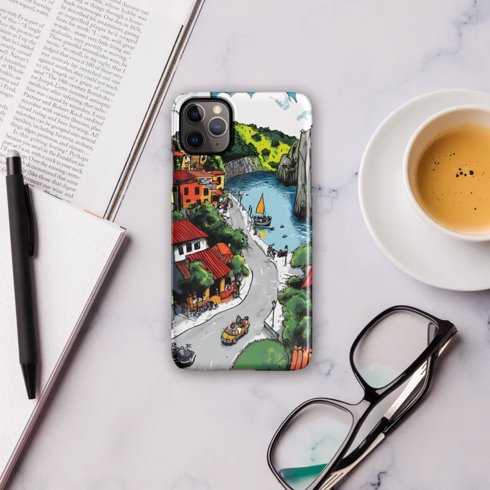 Whimsical Village by the Water | Phone Case |  11 Pro Max | Snap Case | Glossy