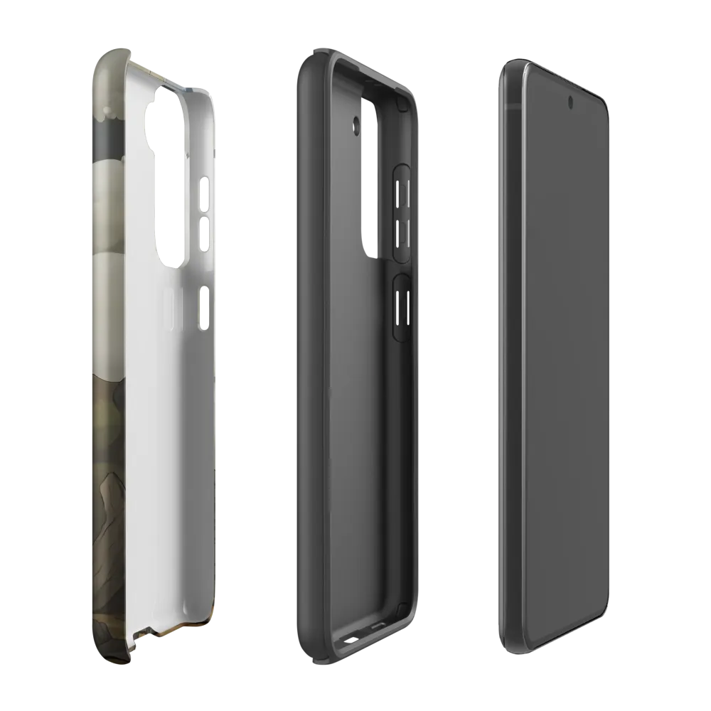 Whimsical Stone Figure in a Rocky Landscape | Phone Case |  S21 FE | Tough Case | Matte