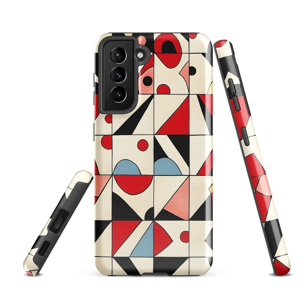Dynamic Geometric Harmony | Phone Case |  S21 FE | Tough Case | Glossy